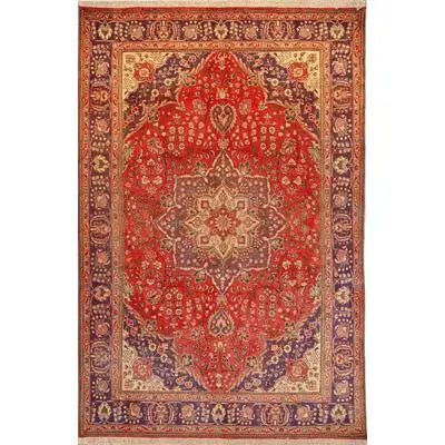 One Of The Kind Persian Tabriz Rug 10'2" x 6'8"